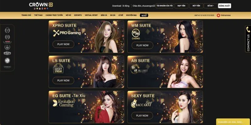 Casino với đang dạng lựa chọn giải trí