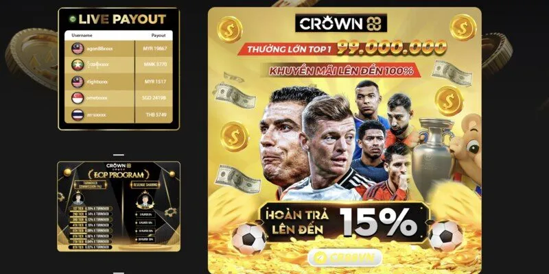 thể thao Crown88 với nhiều ưu đãi khuyến mãi hấp dẫn