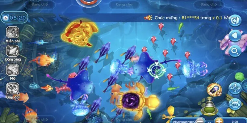 Trải nghiệm hình ảnh và âm thanh chơi game Bắn Cá Crown88